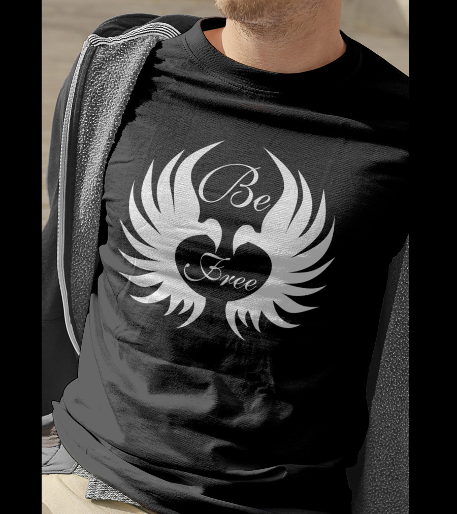 Be Free Winged Heart Embrace Freedom T-Shirt