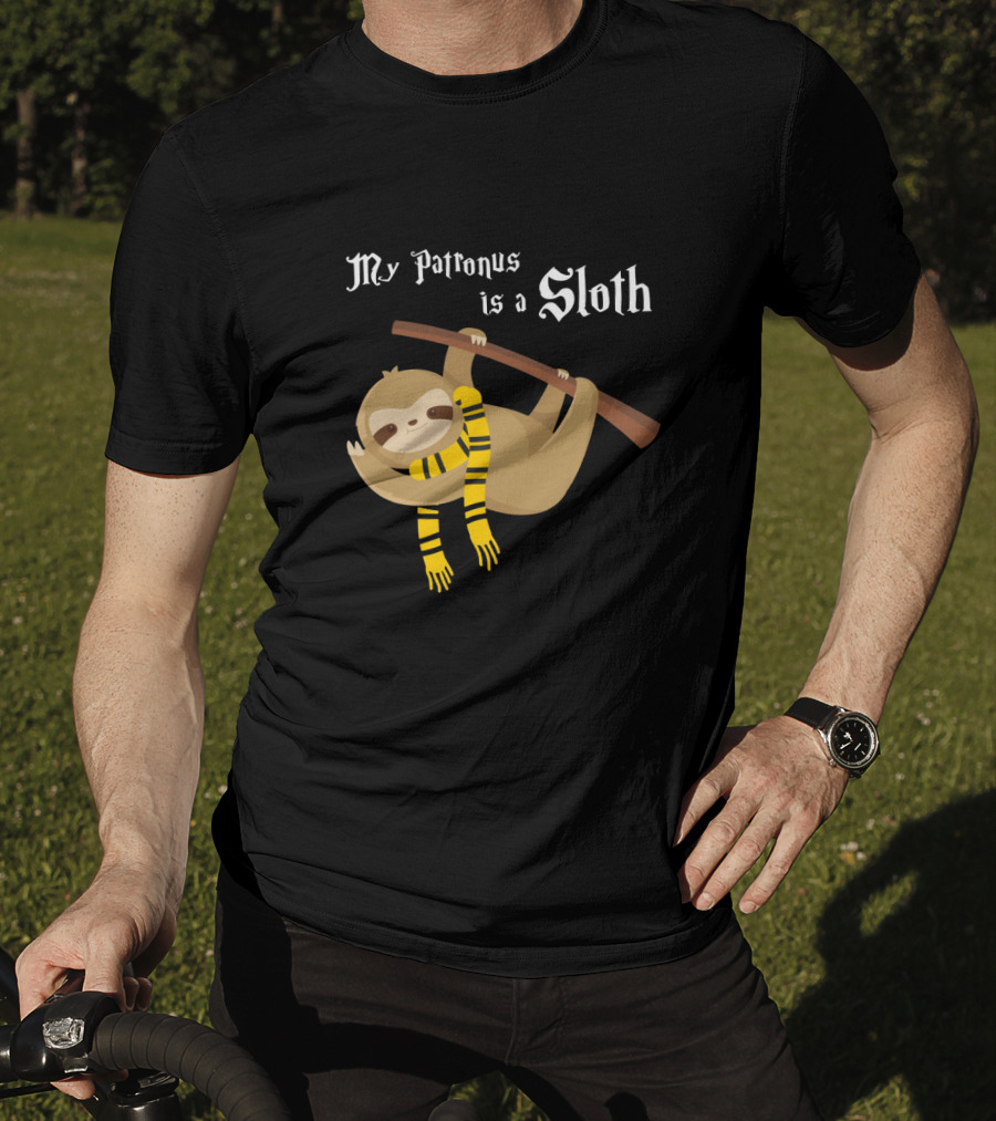 My Patronus Is A Sloth Hogwarts Gryffindor Scarf Magic Creature T-Shirt