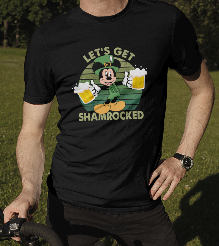 Let's Get Shamrocked Mickey Mouse Patrick's Day T-Shirt