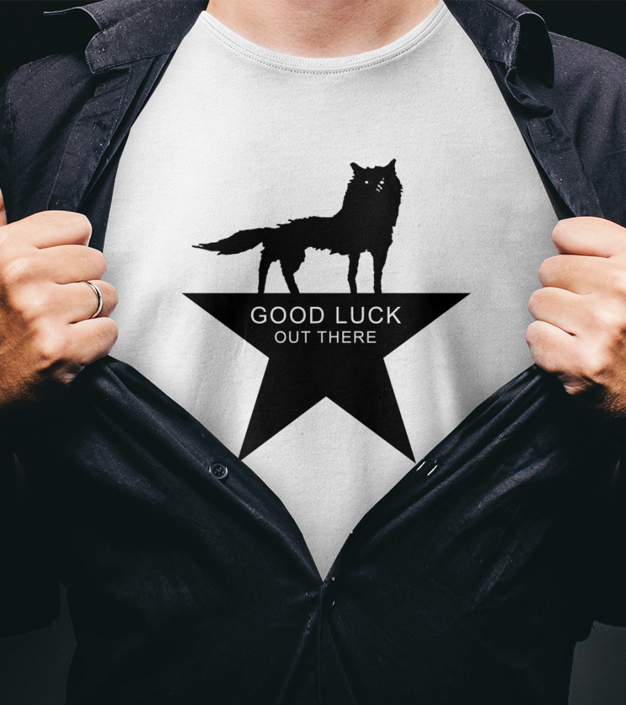 Fantastic Mr. Fox Good Luck Out There Silhouette Star T-Shirt