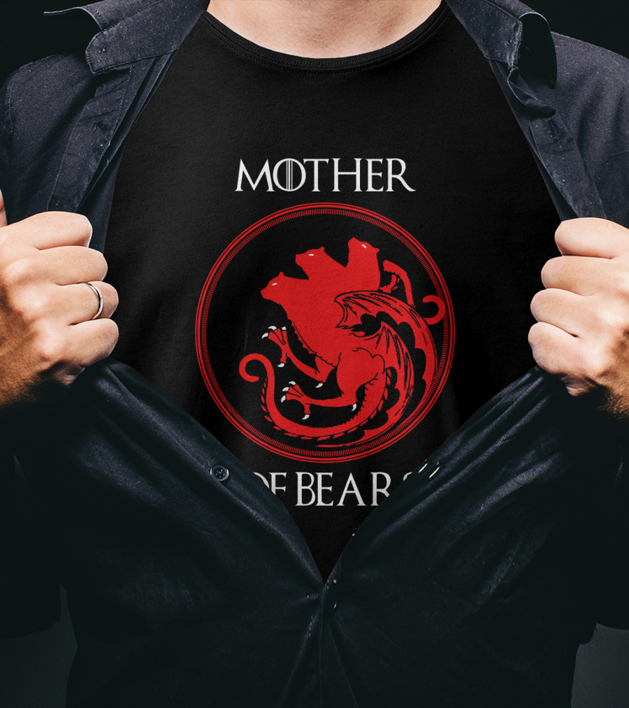 Mother Of Bears Three-Headed Serpent Emblem T-Shirt