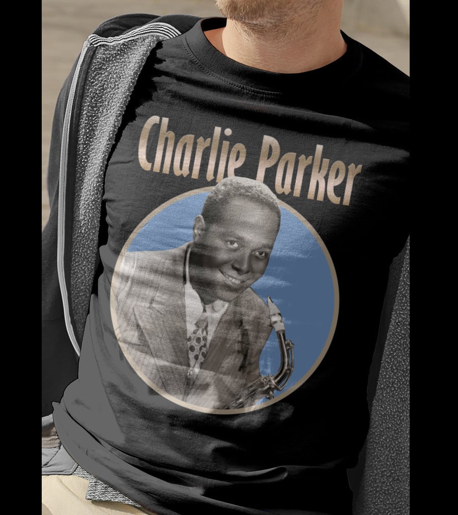 Charlie Parker Jazz Saxophone Legend Vintage T-Shirt