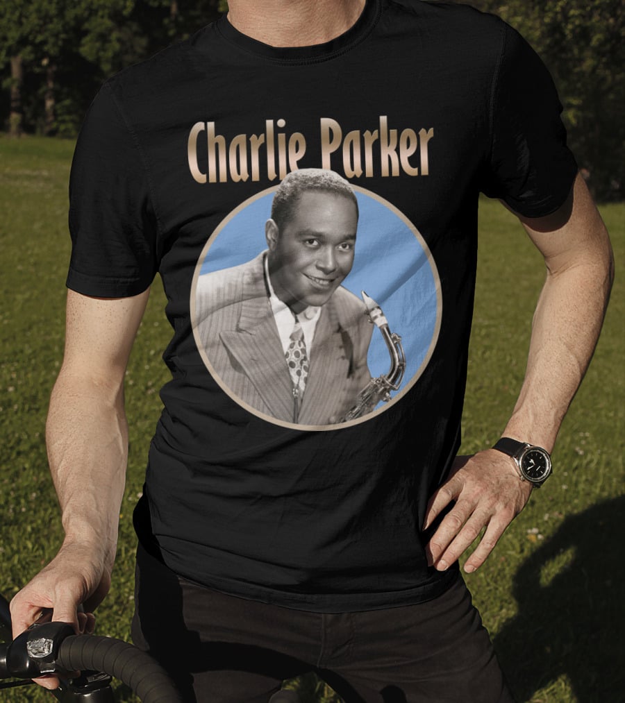 Charlie Parker Jazz Saxophone Legend Vintage T-Shirt