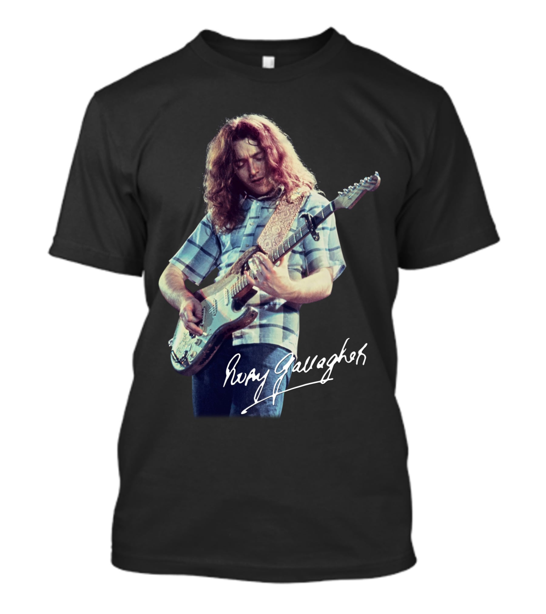 Rory Gallagher Iconic Guitarist With Signature Blues Performance T-Shirt