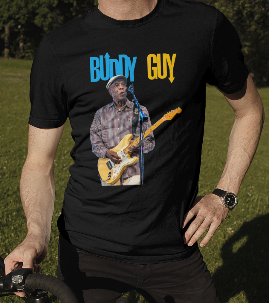Buddy Guy Electric Blues Performance With Guitar And Microphone T-Shirt