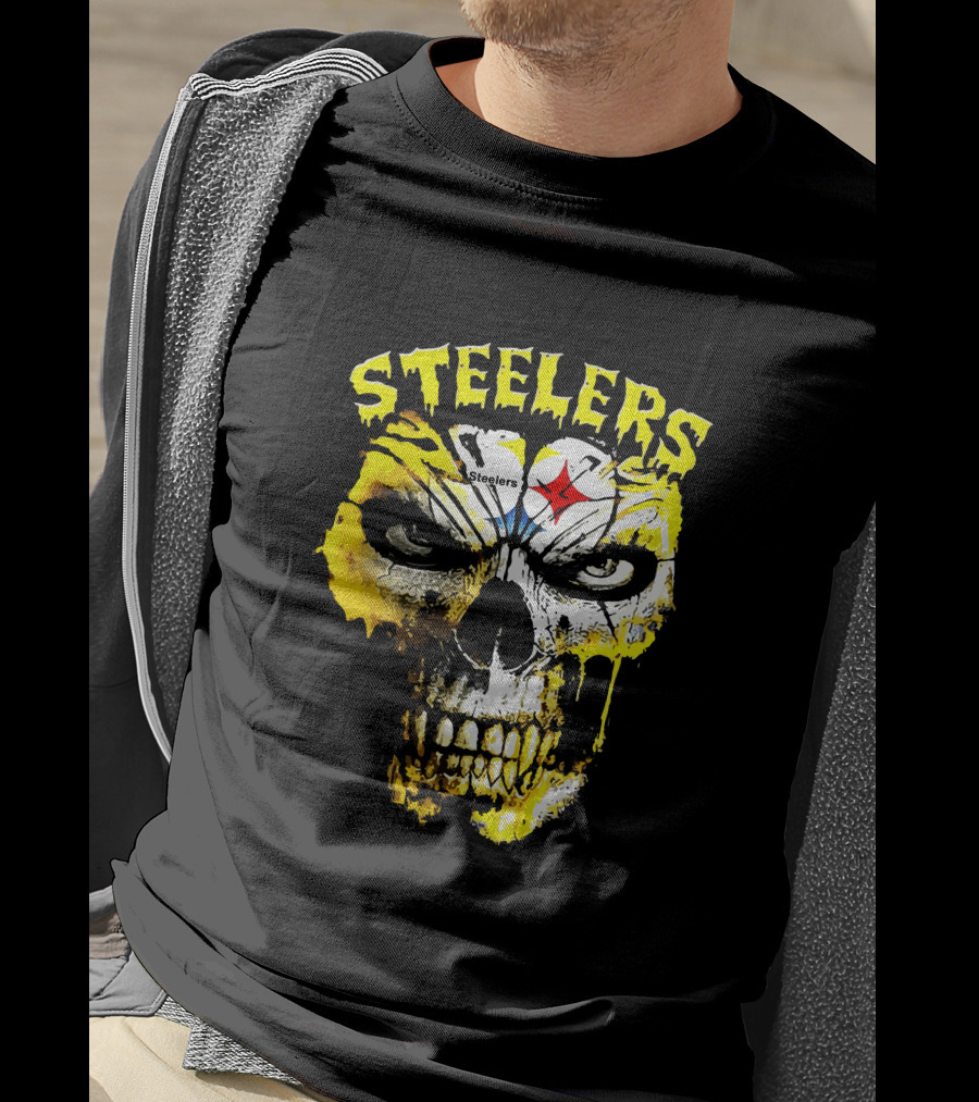 Steelers Skull Fan Icon T-Shirt