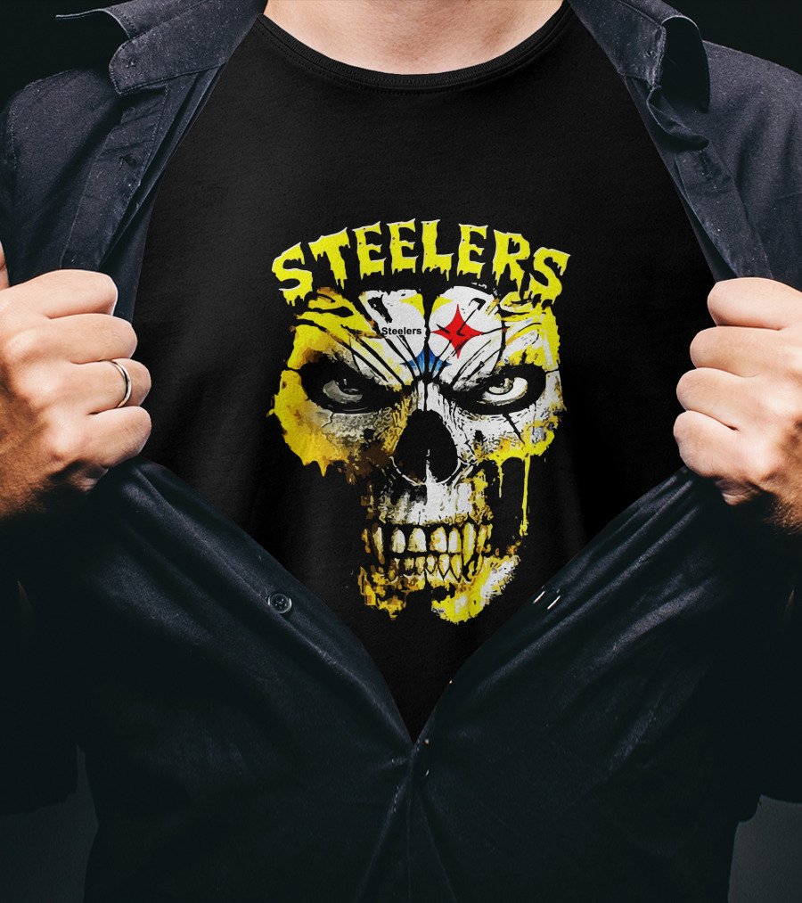 Steelers Skull Fan Icon T-Shirt