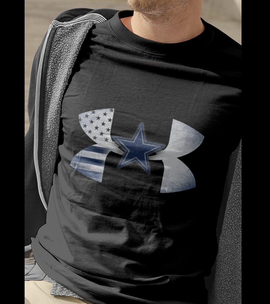 Dallas Cowboys Under Armour American Flag Star T-Shirt