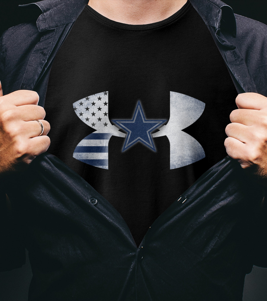 Dallas Cowboys Under Armour American Flag Star T-Shirt