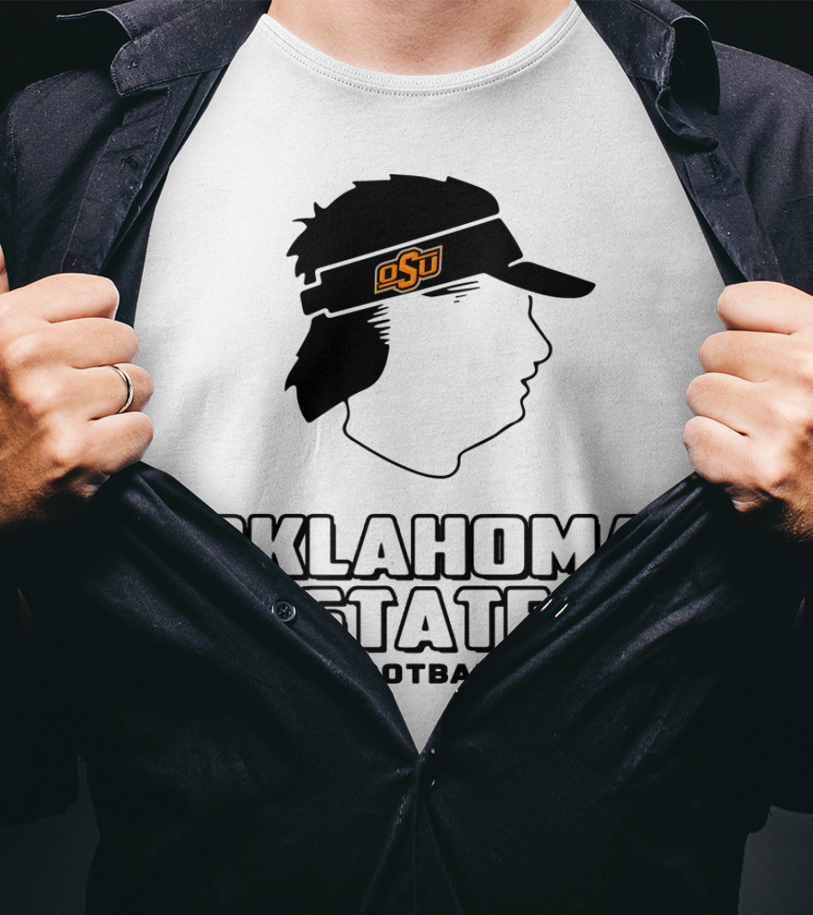Oklahoma State OSU Head Visor Football T-Shirt