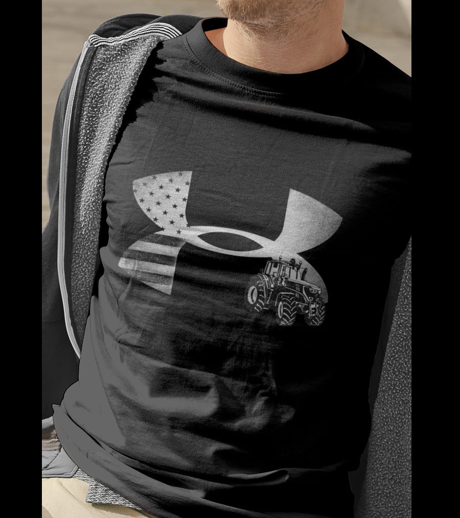Under Armour Tractor American Flag T-Shirt