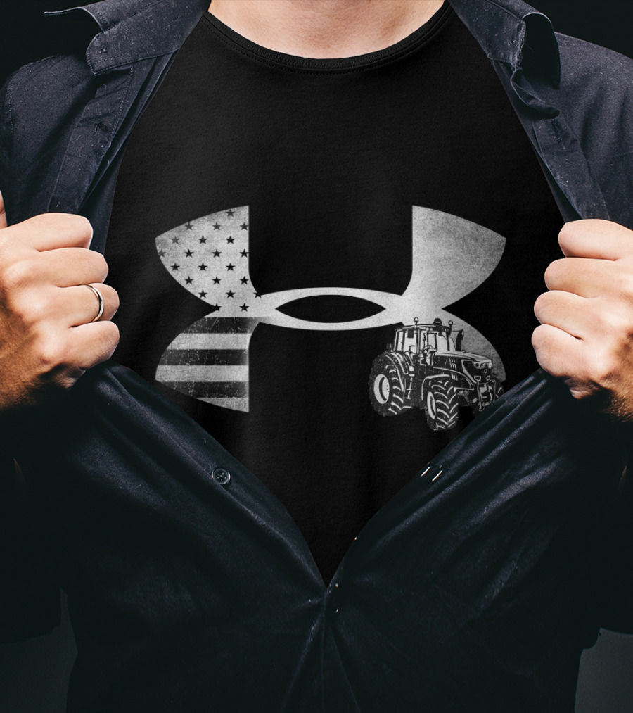 Under Armour Tractor American Flag T-Shirt