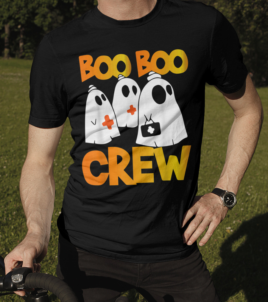 Boo Boo Crew Nurse Ghost Halloween T-Shirt