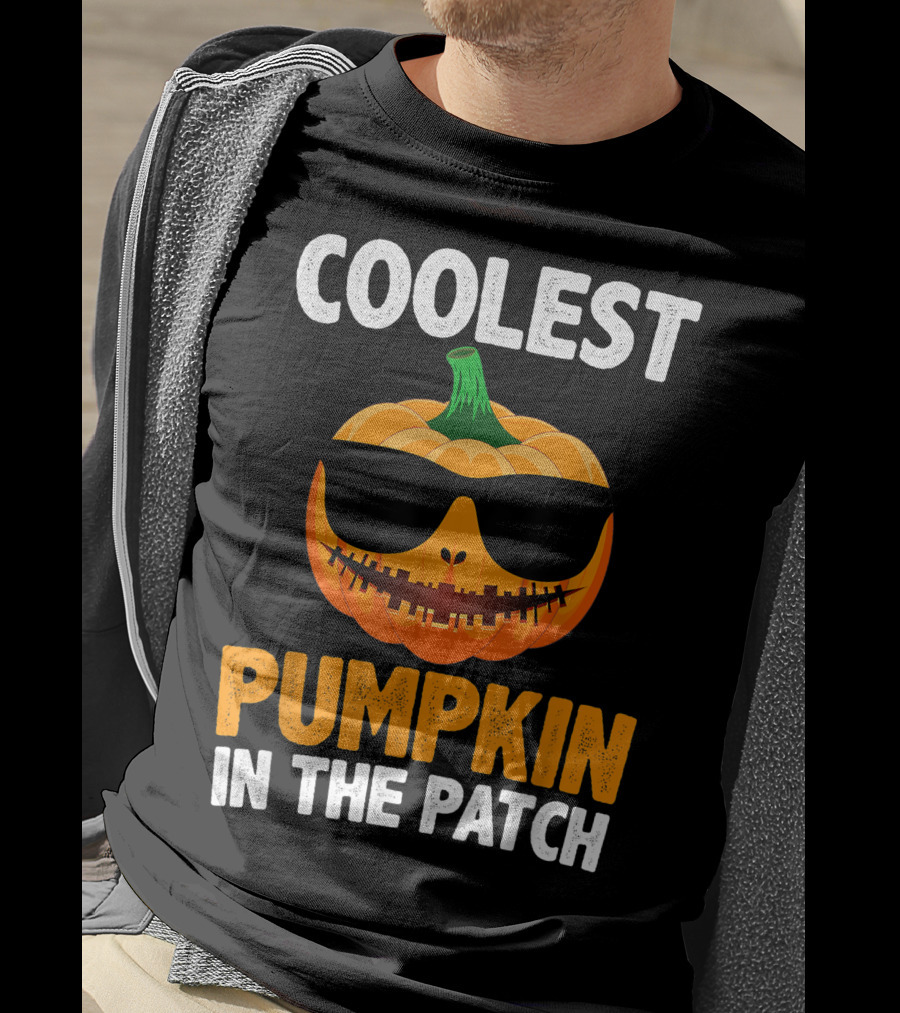 Coolest Pumpkin In The Patch With Sunglasses T-Shirt