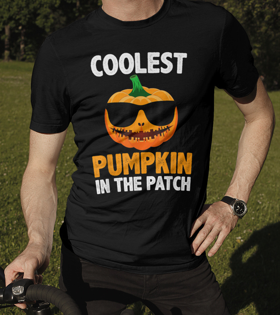 Coolest Pumpkin In The Patch With Sunglasses T-Shirt