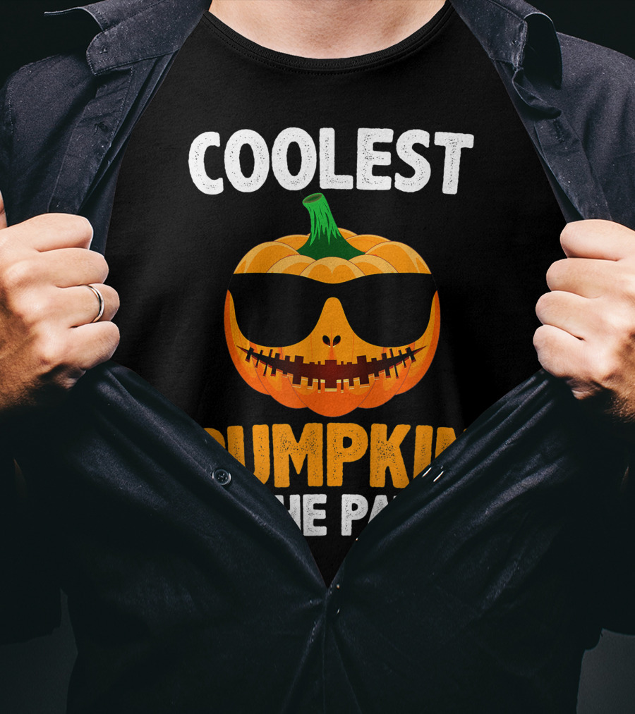 Coolest Pumpkin In The Patch With Sunglasses T-Shirt
