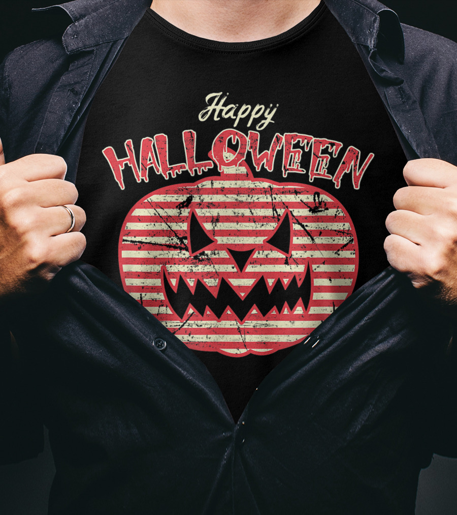 Happy Halloween Retro Pumpkin Jack O Lantern Costume Best T-Shirt