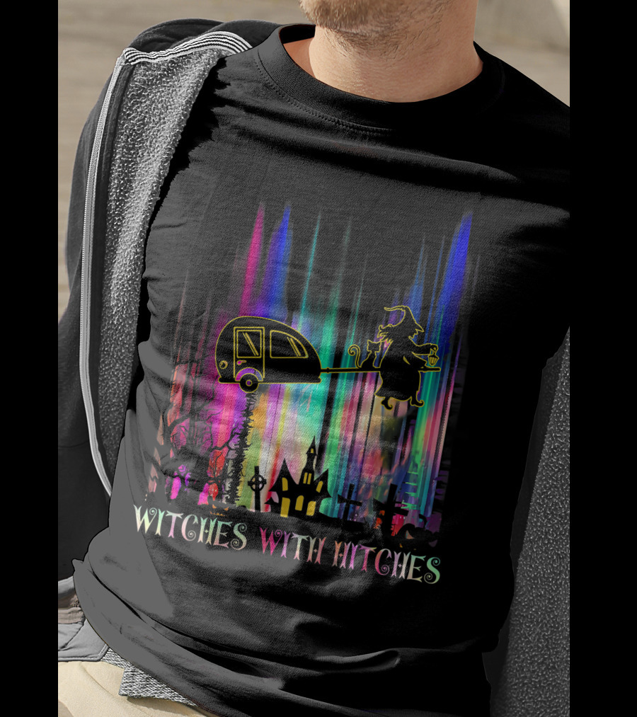 Witches With Hitches Camping Halloween Holiday Spectacle T-Shirt