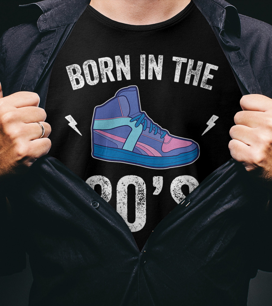 Born In The 80's Retro Sneakers Nostalgia T-Shirt