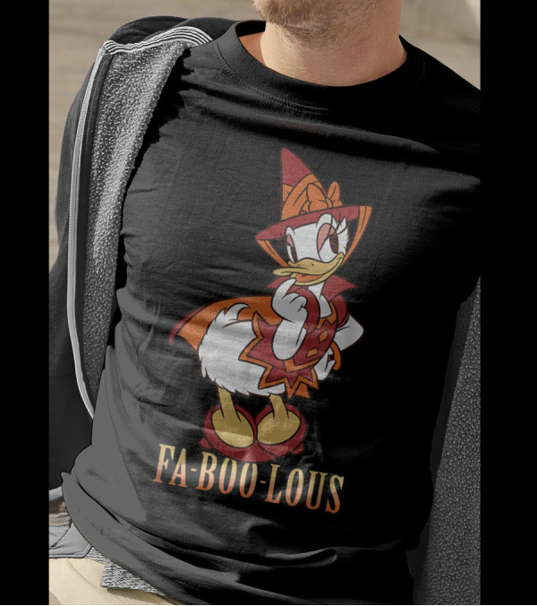 Disney Halloween Daisy Duck Fa BOO Lous Witch Costume T-Shirt