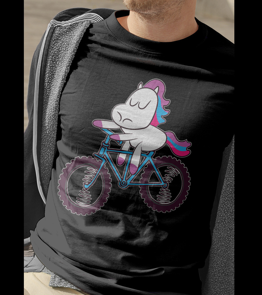 Mountain Bike Unicorn Riding Adventure T-Shirt