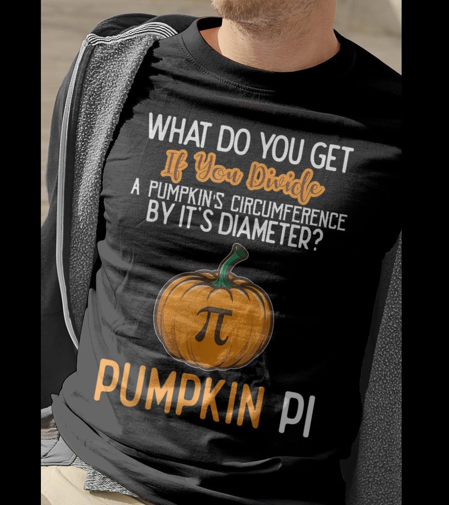 Funny Pumpkin Pi Math Teacher Halloween Costume Joke T-Shirt