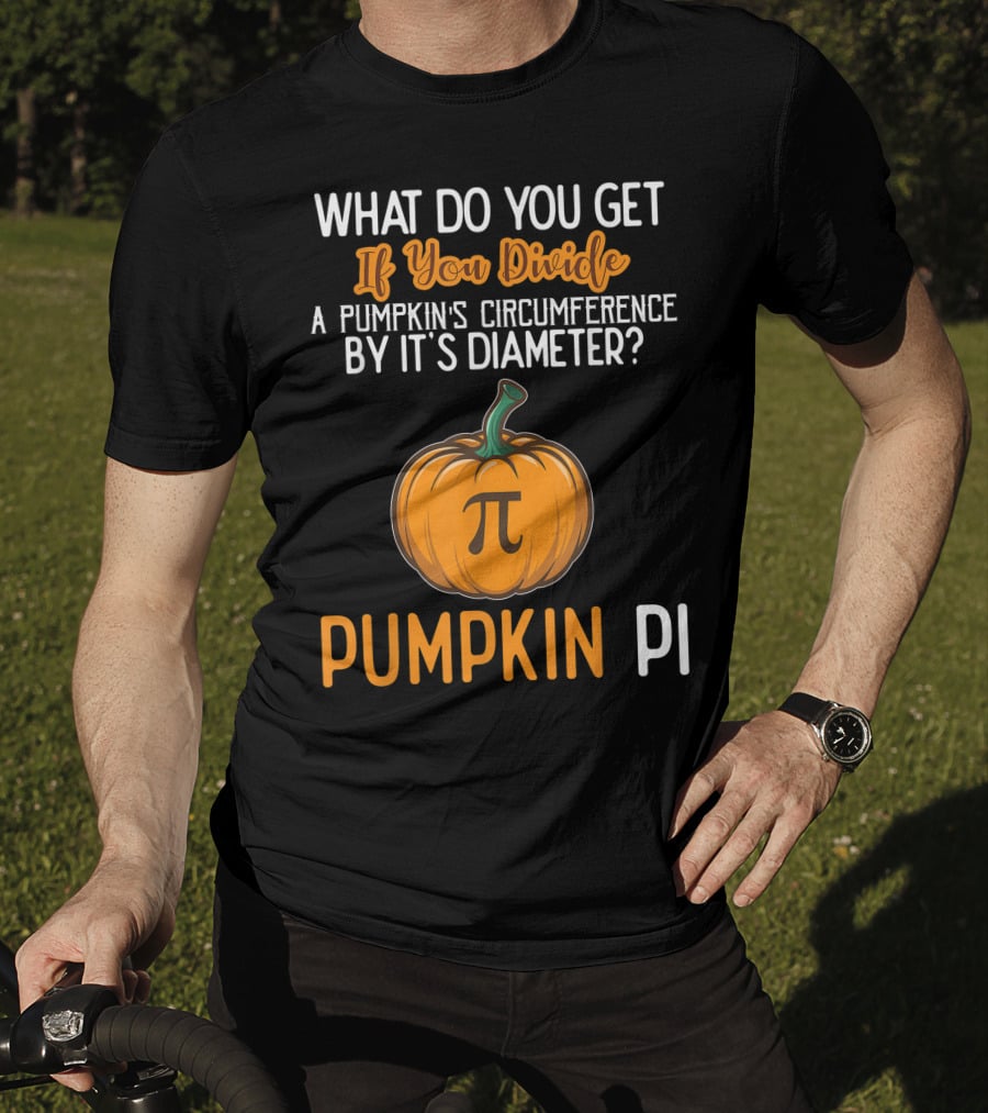 Funny Pumpkin Pi Math Teacher Halloween Costume Joke T-Shirt