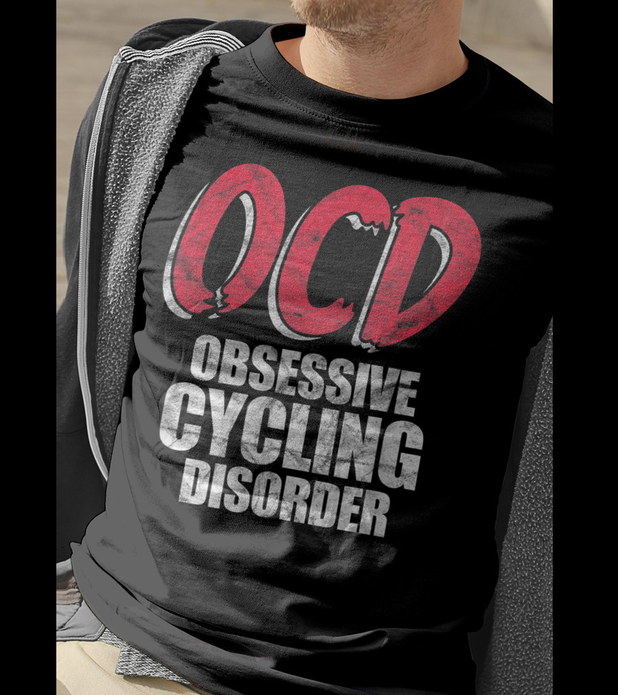 OCD Obsessive Cycling Disorder Funny Bike Cycling Biking Basic T-Shirt