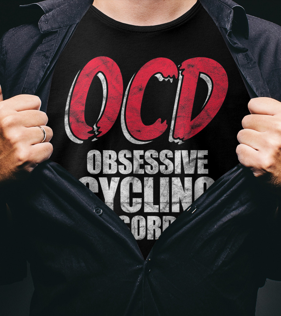 OCD Obsessive Cycling Disorder Funny Bike Cycling Biking Basic T-Shirt