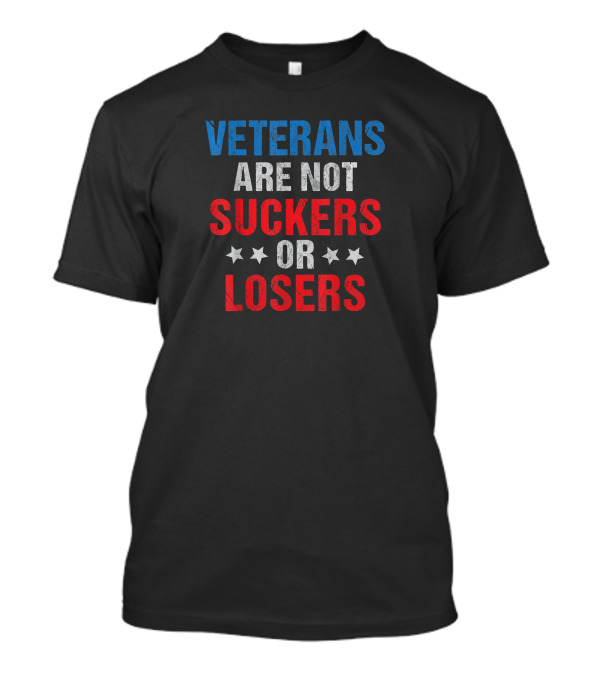 Veterans Are Not Suckers Or Losers Stars Vote Out Trump Basic T-Shirt