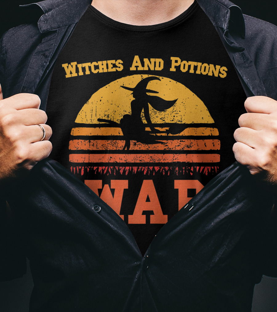 Wap Witches And Potions Retro Halloween T-Shirt