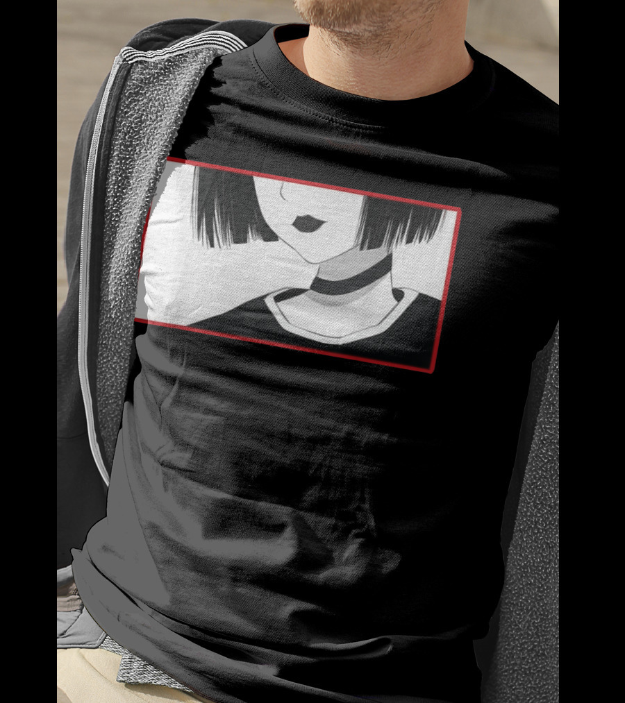 Aesthetic Soft Grunge Goth Anime Girl Gothic T-Shirt