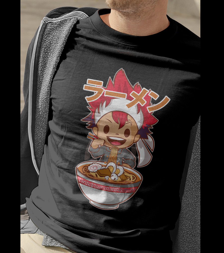 Ramen Anime Character Eating Noodles T-Shirt