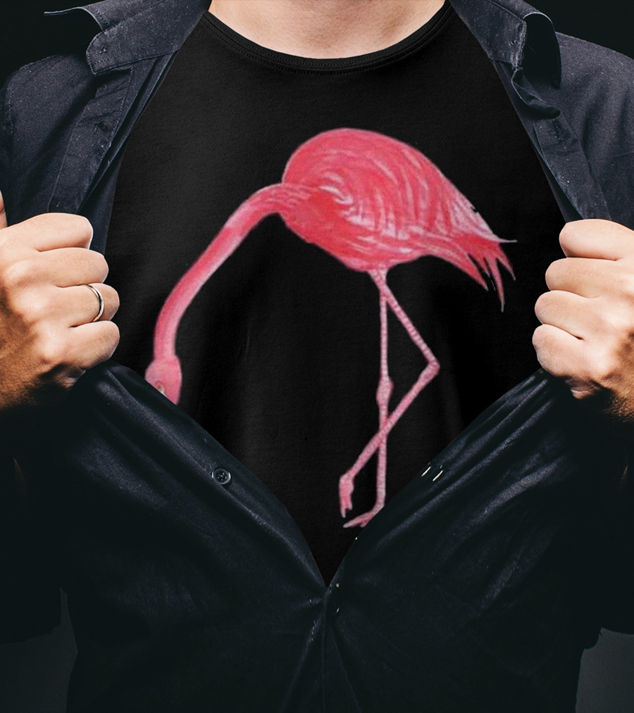 Flamingo Sipping Beer Lovers Mug T-Shirt