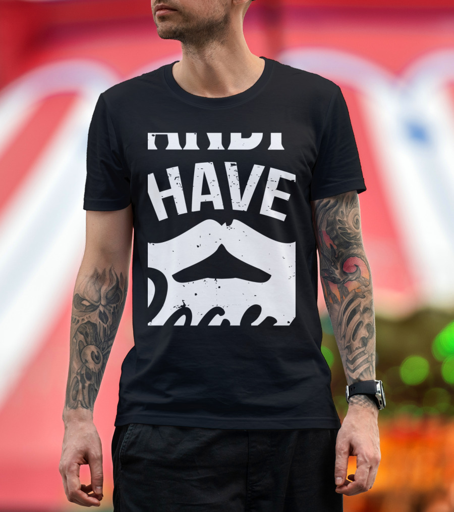 Funny The Best Grandpas Have Beards Moustache T-Shirt