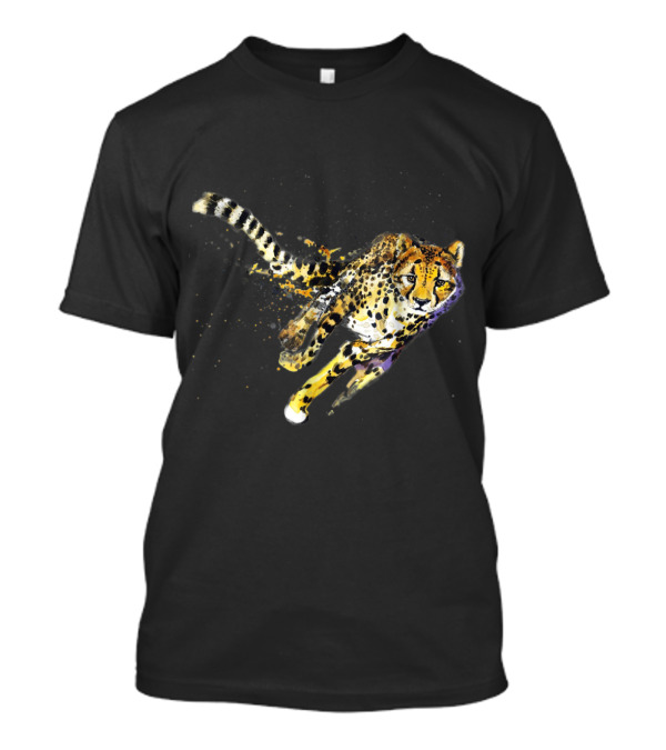 Cool Cheetah In Motion Dynamic Running T-Shirt