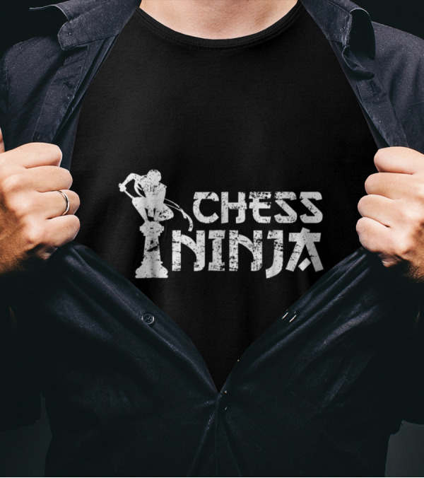 Chess Ninja Funny Chess Player Knight Figura T-Shirt
