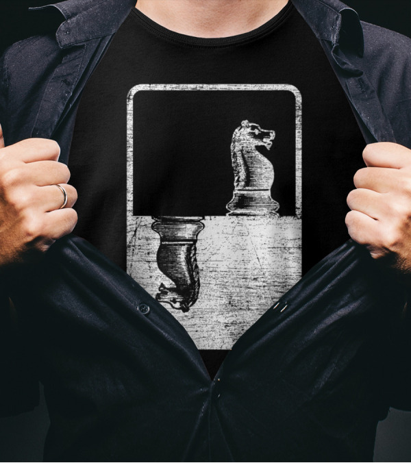 Chess Knight Optical Illusion For Chess Player T-Shirt