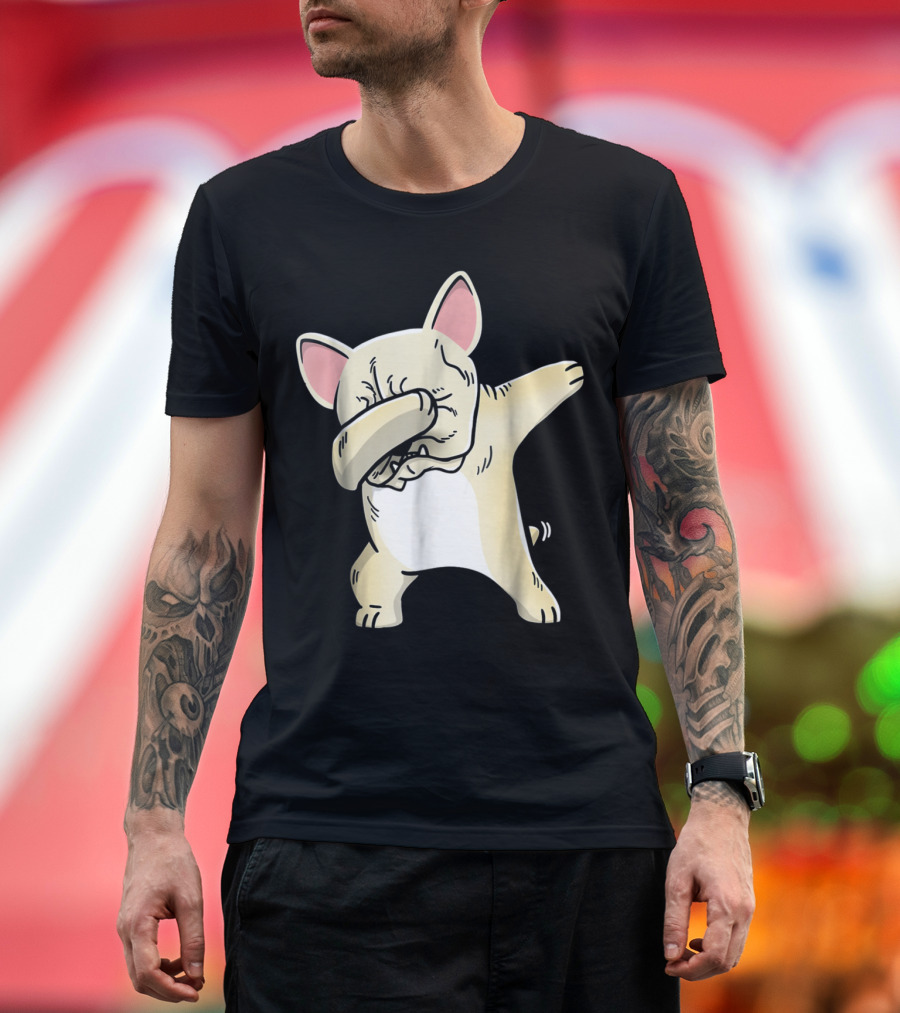 Frenchie Dabbing French Bulldog Playful Pose T-Shirt