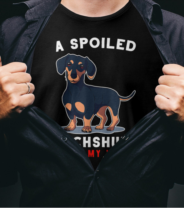 A Spoiled Dachshund Rules My World T-Shirt