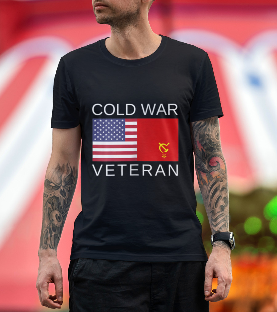 Cold War Veteran USA Flag USSR T-Shirt