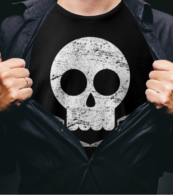 Funny Chef Skull With Crossed Forks And 'Go Cry In The Walk-In' Humor T-Shirt