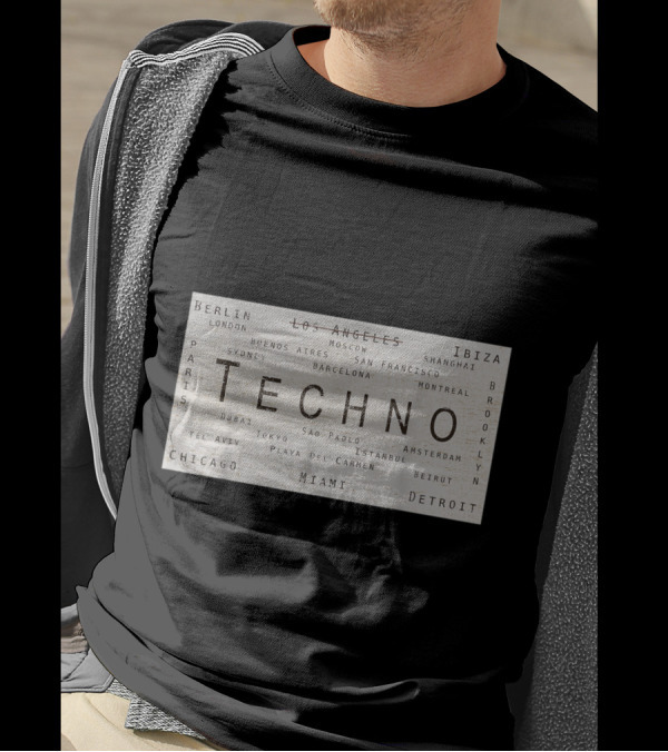 Techno Berlin Ibiza London Miami Detroit Paris Los Angeles Shanghai Tokyo Underground Internatio T-Shirt