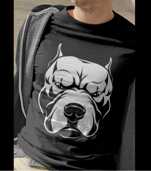 PITBULL Face Cool Pit Bull Own T-Shirt