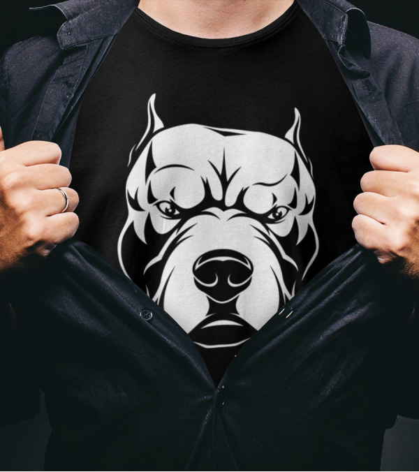 PITBULL Face Cool Pit Bull Own T-Shirt