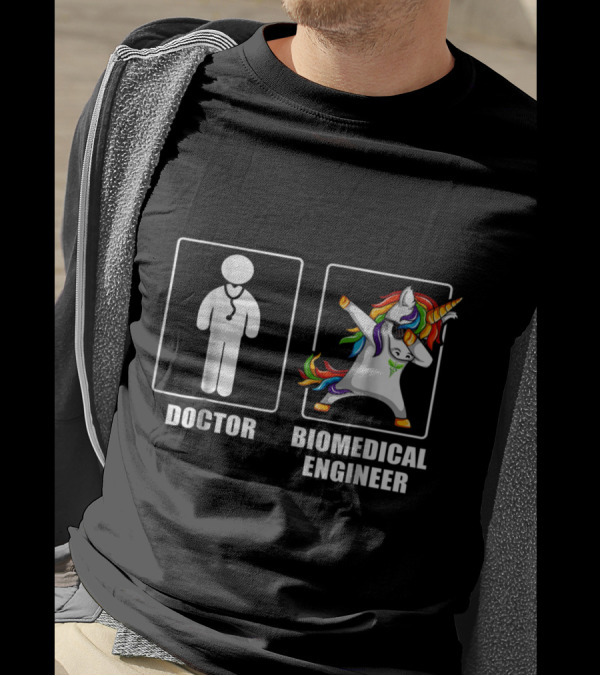 Doctor Vs Biomedical Engineer Unicorn Dab With Dabbi T-Shirt
