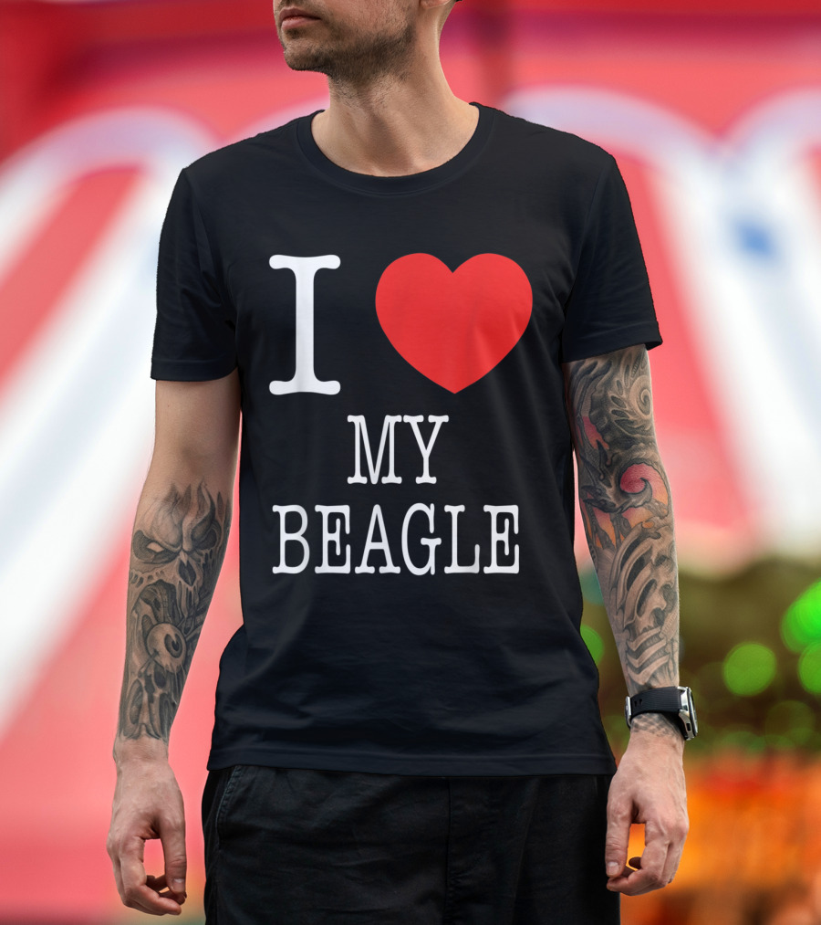 I Love My Beagle T-Shirt