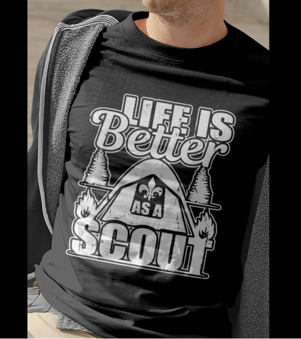 Life Is Better As A Scout Camping Adventure T-Shirt