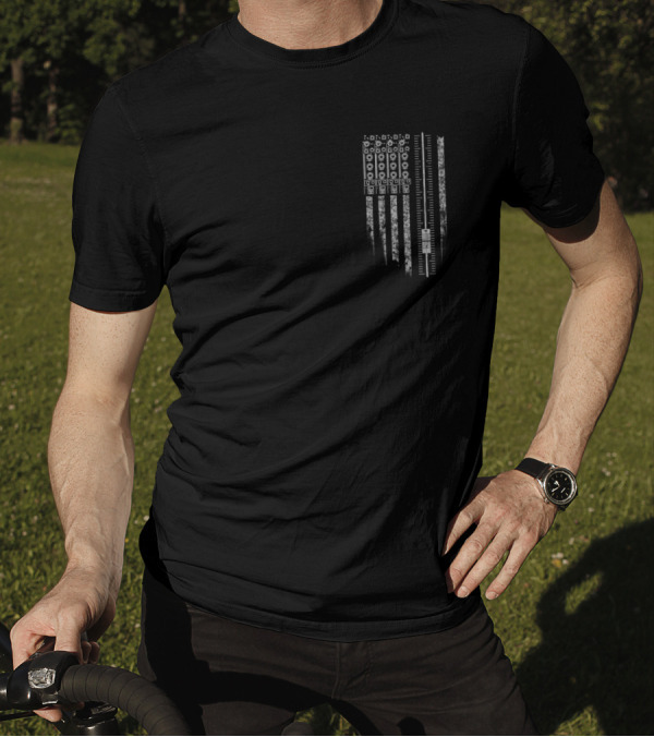 American Flag Audio Mixer Fader Design Sound Engineer T-Shirt