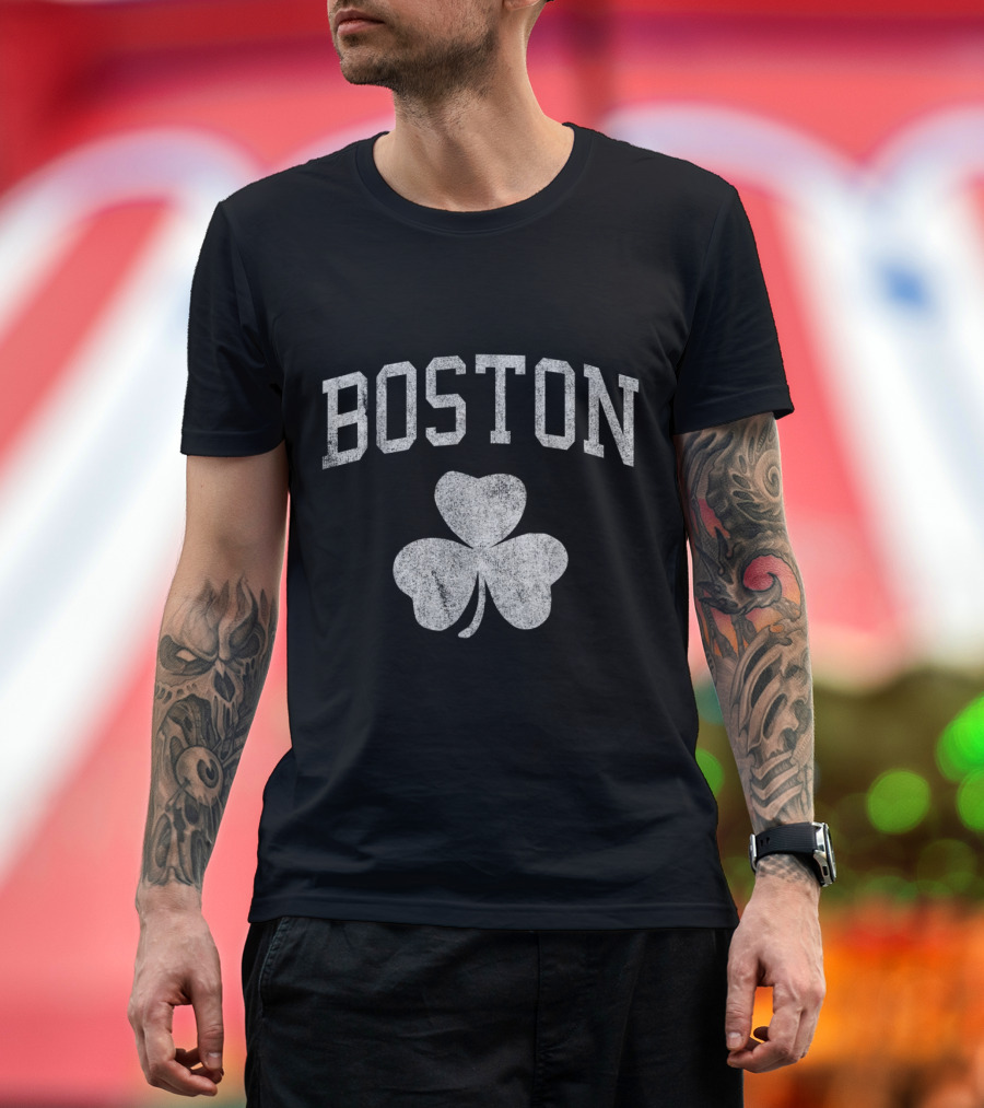 Boston Shamrock Irish St. Patrick's Day T-Shirt